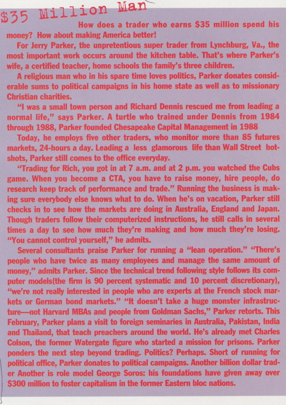 The $35 Million Man — Financial Times 1994